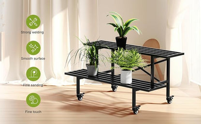 Zhongma 2 Tier Sturdy Metal Plant Stand - Image 3
