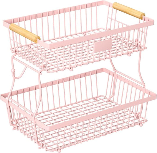 2 Tier Fruit Basket for Kitchen Counter by Unknown