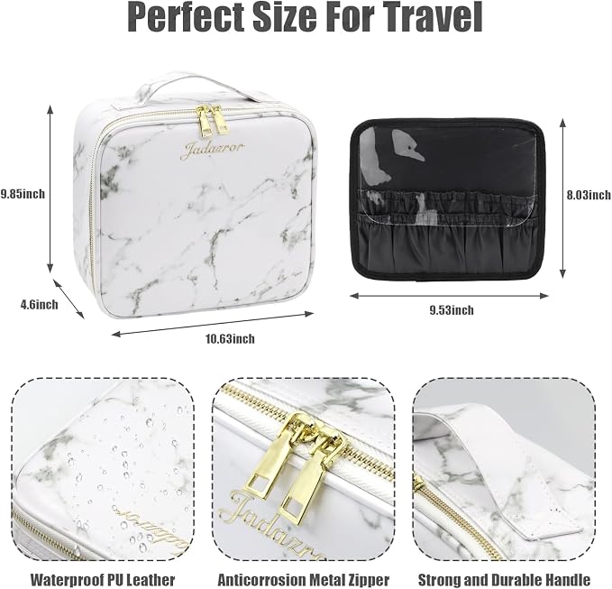 Makeup Bag with Mirror and Light, Makeup Case with Lighted Mirror, Travel - Image 3