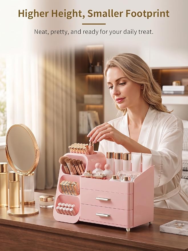 Booklov Makeup Organizer for Vanity, Large Capacity Cosmetic Display Case - Image 5
