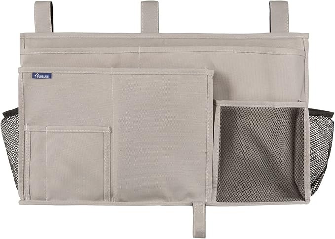 Surblue Bedside Caddy Hanging Bed Organizer Storage Bag Pocket - Image 3
