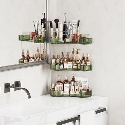 3-Tier Corner Bathroom Counter Organizer - Image 3