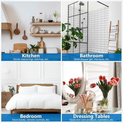 Bedside Hanging Basket, Over The Bunk Bed Headboard Cubicle Shelf Rack - Image 4