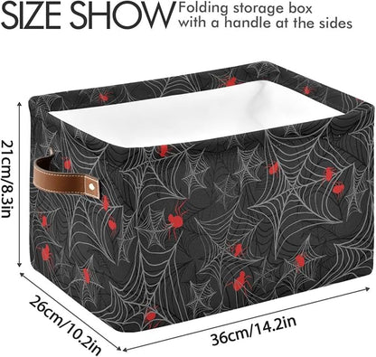 ZAZYXTJ Goth Spider Web Storage Basket - Image 3
