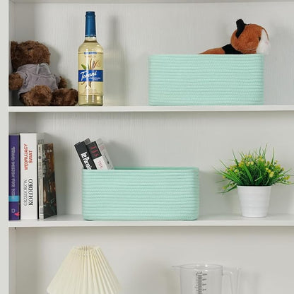 3-Pack Storage Baskets for Organizing | Woven Shelf Toy Basket | Rope Baskets - Image 4