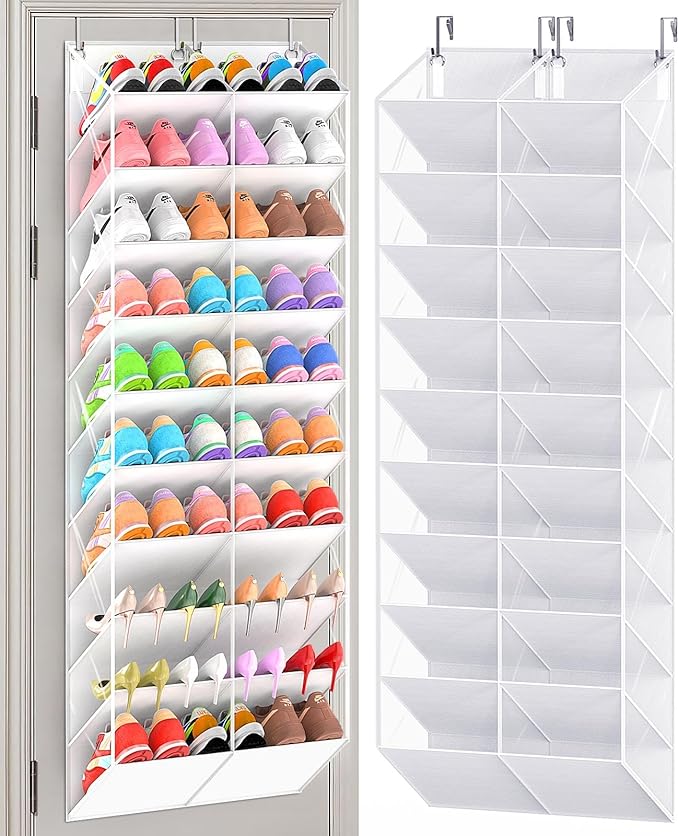 30 Pairs Over the Door Shoe Organizer, 10-Tier Door Shoes Rack Storage by UVIAHOMIHOMEORGANIZER