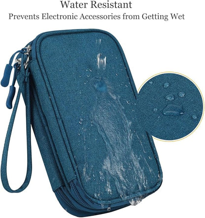 CAAORDKSO Electronics Organizer Travel Case, Water Resistant Cable Organizer - Image 2