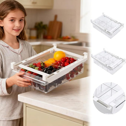 Fridge Drawer Organizer, Pull Out Shelf Storage Transparent Organizer - Image 8