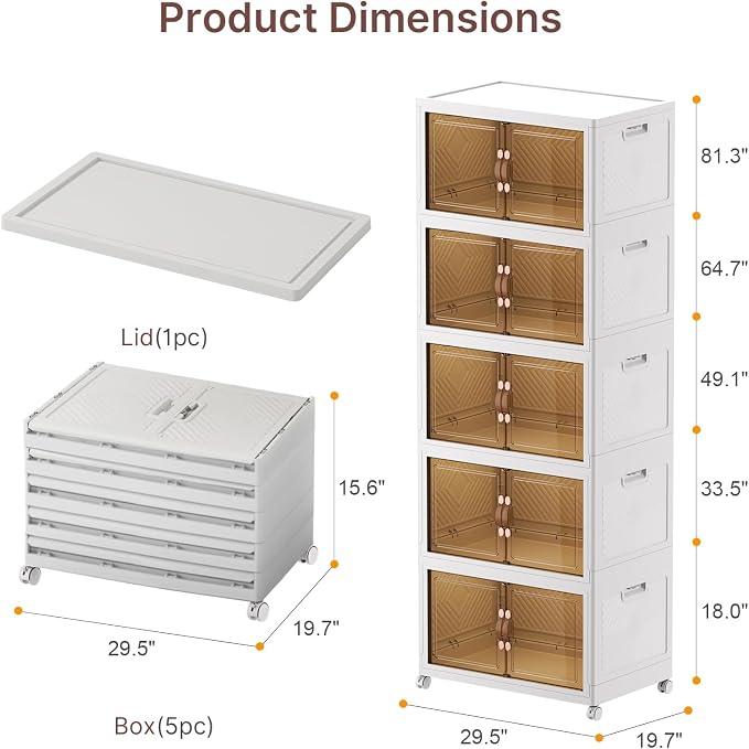 UAMFURI Stackable Storage Bins - Image 4