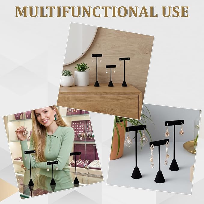 12 Pcs 3 Sizes Earring T Stand Display - Image 8