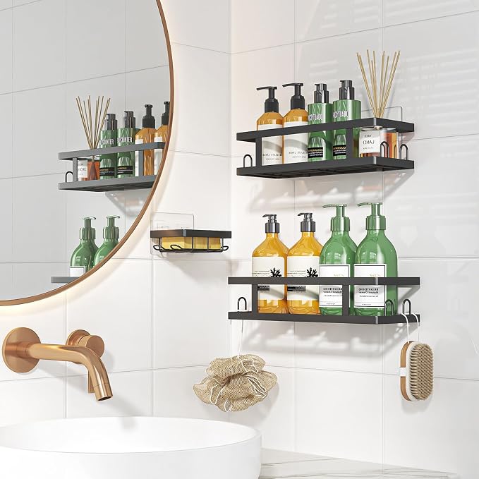 Youvip Adhesive Shower Caddy, Shower Shelves - Image 6
