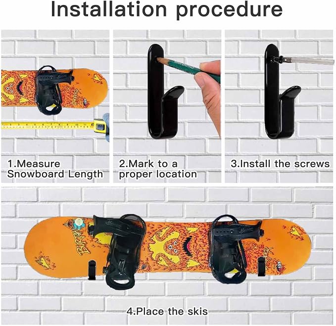 Snowboard Wall Mount & Skateboard Display Rack - Image 4
