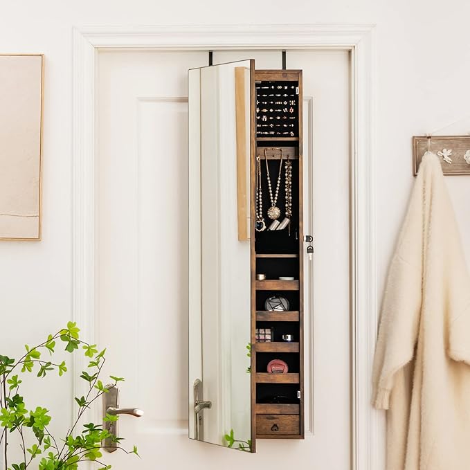Giantex Wall Door Mounted Jewelry Armoire Cabinet - Image 7