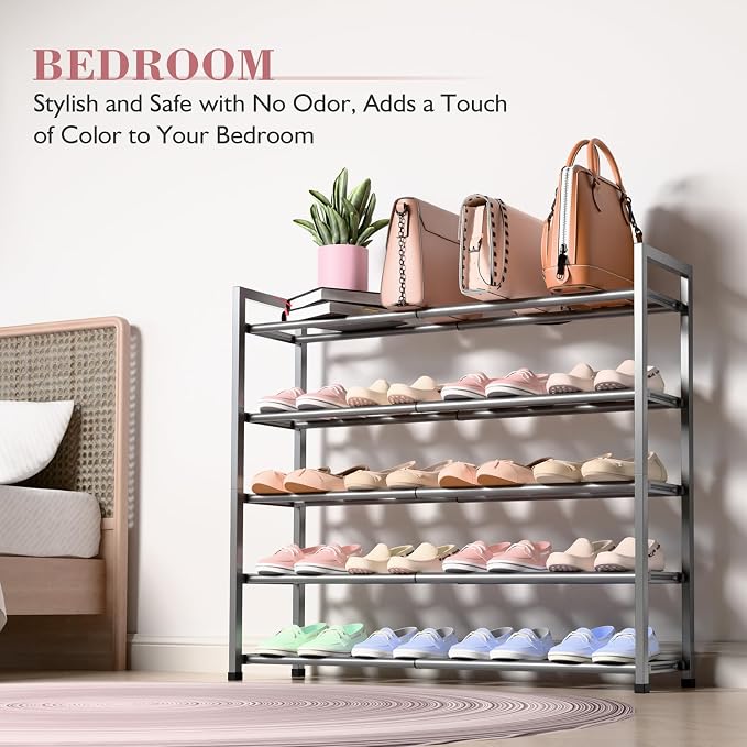 Bumusty 5-Tier Expandable Shoe Rack - Image 4