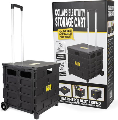 dbest products Quik Cart Pro Wheeled Rolling Crate Teacher Utility by dbestproductsInc