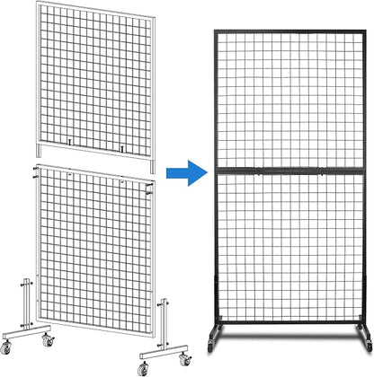 Grid Wall Panels, 2 Packs 3'x 6' Grid wall Panels Stand - Image 3