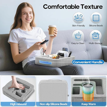 Couch Cup Holder Pillow, Sofa and Bed Caddy - Image 5