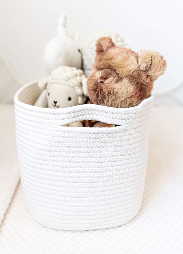 OrganiHaus Set of 3 Off-White Woven Storage Baskets - Image 7