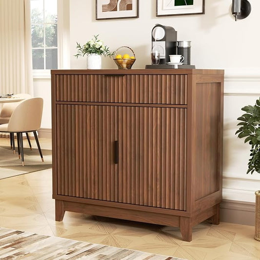 Vabches Fluted Sideboard Buffet Cabinet by Vabches