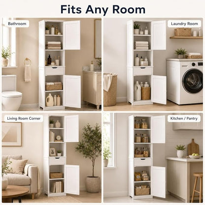 Walsunny Tall Bathroom Storage Cabinet - Image 6
