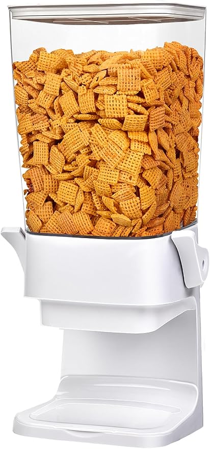 Cereal Dispenser Countertop, 5.5L Cereal Containers Storage Dispenser by QNP