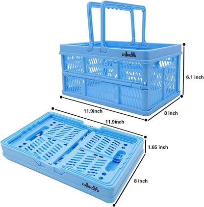 ZHJINGYU crates for storage, plastic baskets for organizing, collapsible - Image 4