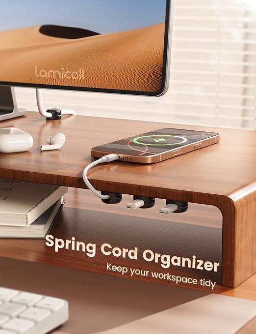 Lamicall Cable Clips, Spring Cord Organizer Holder - Image 2