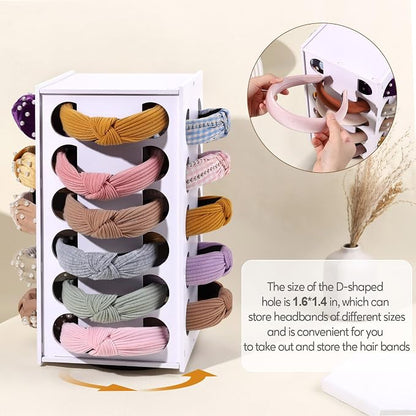 Headband Holder Organizer for Girls, Rotating Headband Storage for Women - Image 5