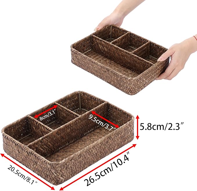 BTSKY Desk Drawer Organizer Tray, Coffee Station Organizer Tea Bag Organizer - Image 3