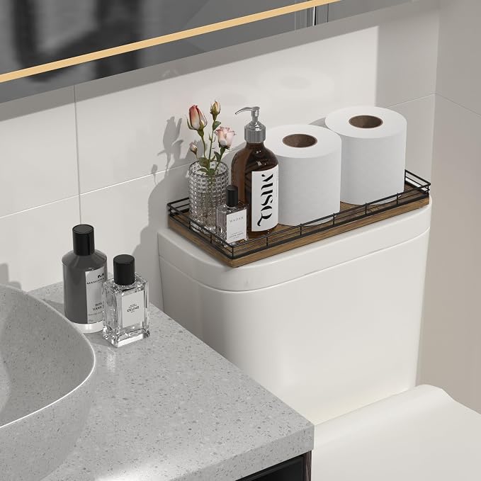 Bathroom Toilet Tank Tray, Vanity Tray - Image 2