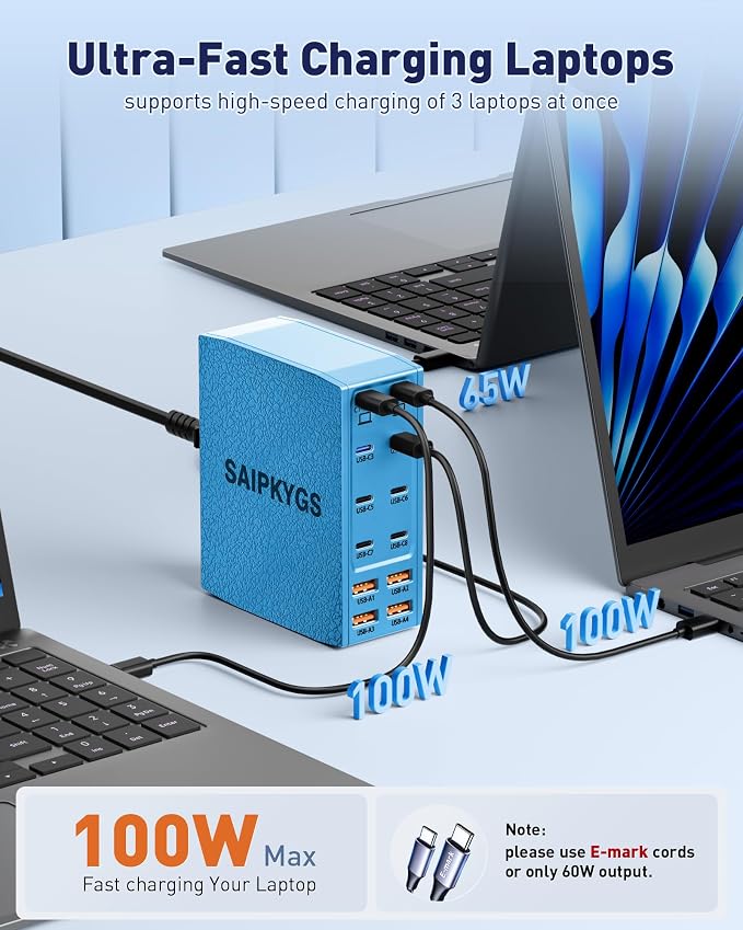 USB Charging Station, 12-Port USB C Charger Block - Image 3