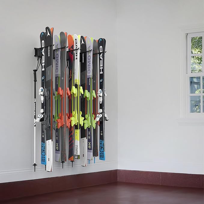 Ultrawall Ski Rack, Wall Mounted Ski Storage - Image 7