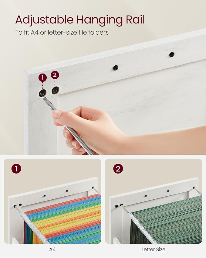 VASAGLE Lateral File Cabinet, Filing Cabinet - Image 5
