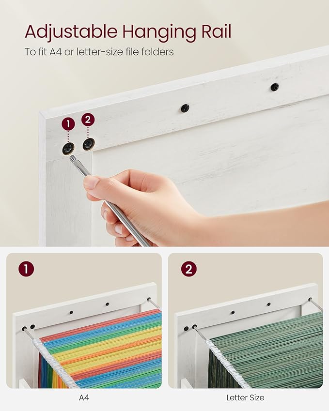 VASAGLE File Cabinet, Filing Cabinet - Image 5