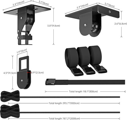 2025 Upgrade Cargo Box Garage Pulley System, Garage Ceiling Hoist Heavy-Duty - Image 9
