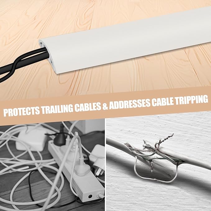 Floor Cord Cover Cable Cavity Self Adhesive Cord Hider Floor 10FT Floor Cable - Image 6