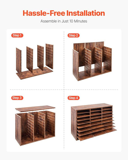 VEVOR Literature Organizer, 27 Compartments Office Mailbox - Image 8