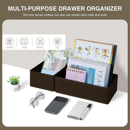 DIMJ Drawer Organizer Clothes, Underwear Drawer Organizer, Fabric Drawer - Image 6