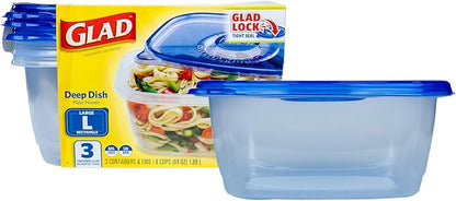 Glad GladWare Deep Dish Food Storage Containers by GladTrashFoodStorage