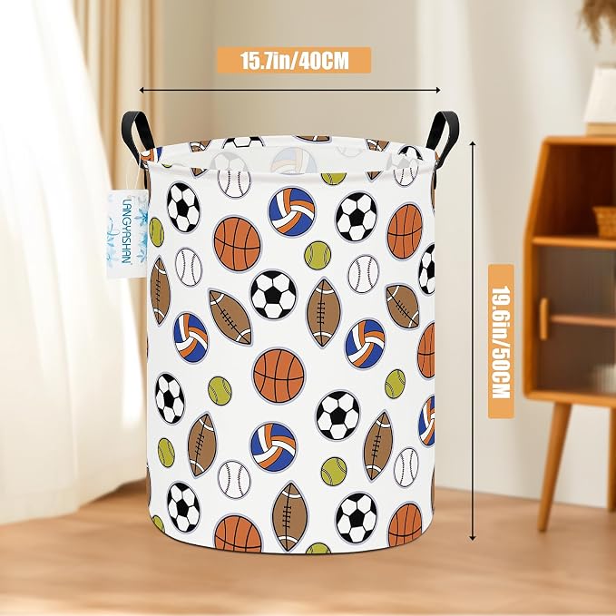 LANGYASHAN Laundry Basket Canvas Fabric Collapsible Organizer Basket - Image 2