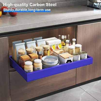Mustorn 2 Pack Pull Out Cabinet Organizer, Expandable Slide Out Drawers - Image 7