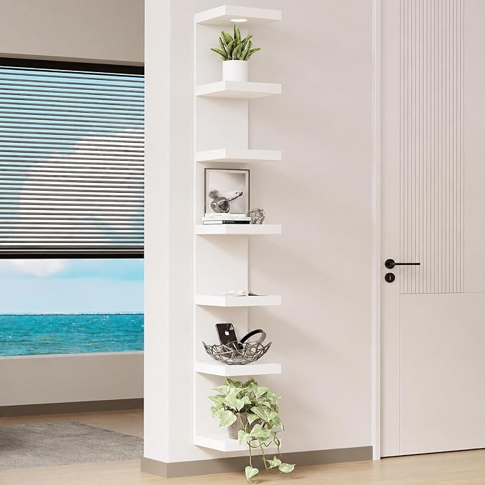 LitaEther Versatile 7 Tier Wall Shelf Unit, Display Floating Shelf - Image 7