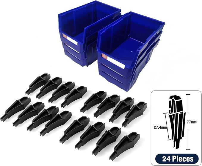 Pe&Hui Storage Organizer Bins, Wall Mount Storage Parts Rack, Stackable Shop - Image 2