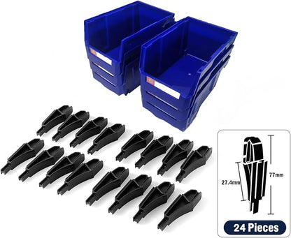 Pe&Hui Storage Organizer Bins, Wall Mount Storage Parts Rack, Stackable Shop - Image 2