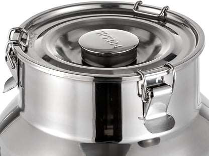 Milk Can Barrel Stainless Steel Beverage Drink Dispenser Large Capacity Storage - Image 7