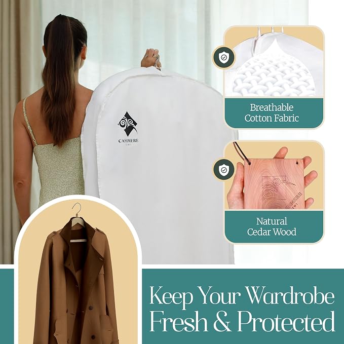 Premium 40” Short Cotton Garment Bag - Image 2