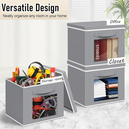 Threehoney 10 Pcs Fabric Storage Cubes - Image 4