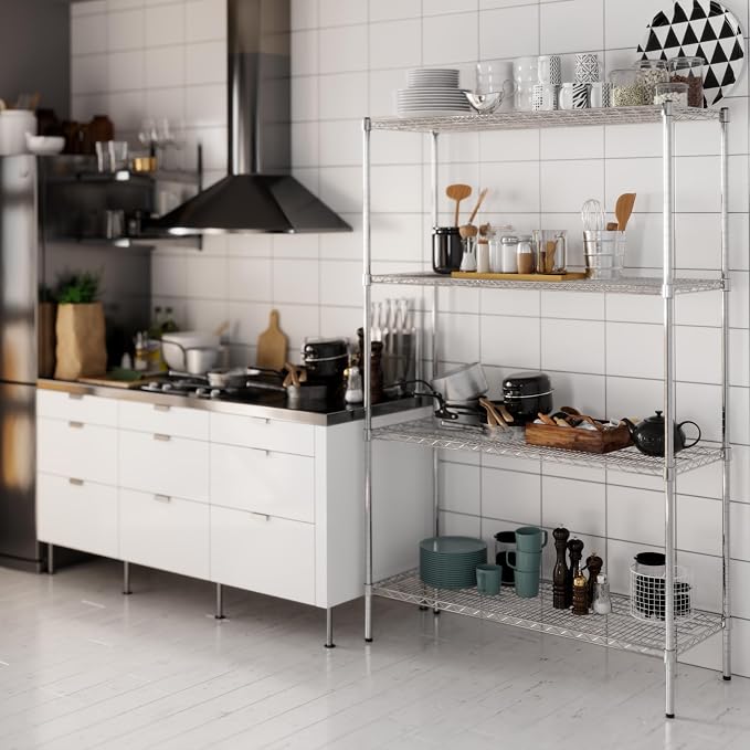18" Deep x 48" Wide x 74" Height Wire Shelving Kit | 4-Tier | NSF Commercial - Image 7