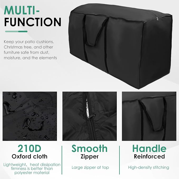 Patio Cushion Storage Bag Outdoor Cushion Storage - Image 3