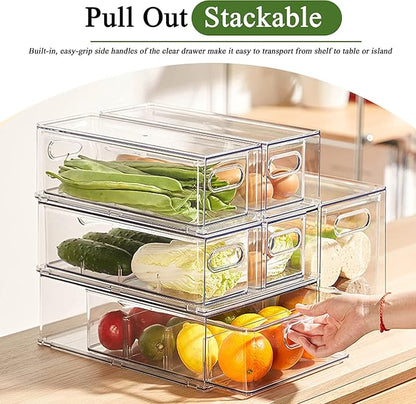 bealy Stackable Clear Storage Drawer - Image 2